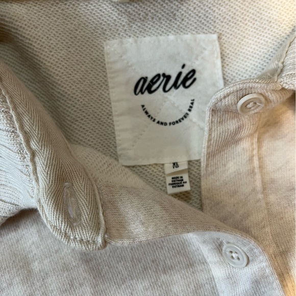 Aerie Lumber Jane Fleece Button Down - Picture 3 of 7